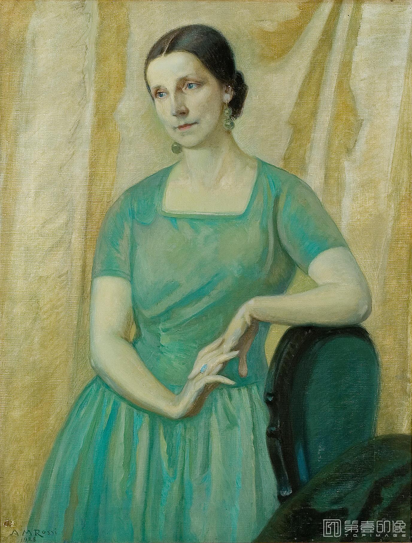 油画-西班牙普拉多美术馆油画藏画-Rossi, Alberto M.-Ana-101cm x 78cm-2376